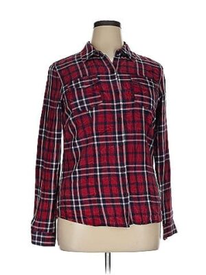 Wet Seal Long Sleeve Button-Down Shirt