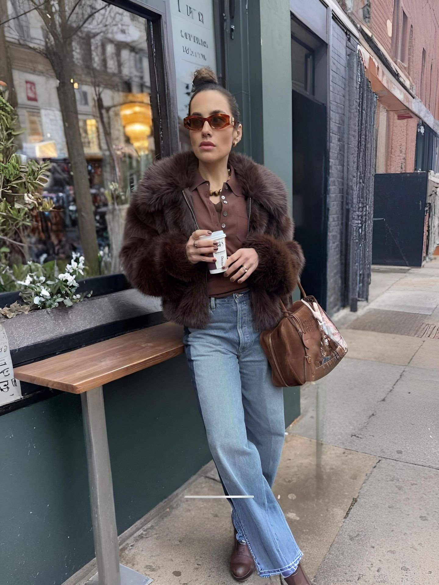 Short Coat Women's Faux Fur - Image 4