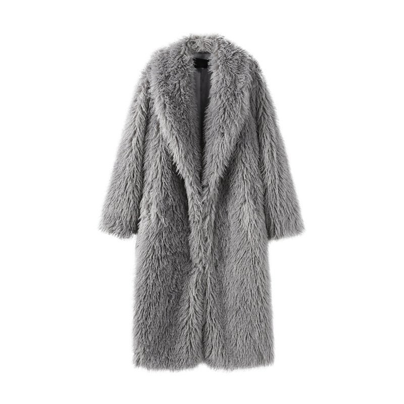 Women's Mid-length Coat Suit-collar Overcoat Extra-thick - The Wet Seal - Image 6